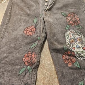 Original hand painted jeans by me.